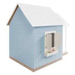 Casinha de Brinquedo com Telhado Branco/Azul Bebê - Criança Feliz - 6