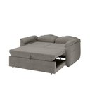 Ver imagem 6 de Sofá Cama 2 Lugares Casal 1,60 Mts Chenile Tiffany Matrix Cor:linho Grosso Marrom