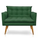 Ver imagem 4 de Kit 2 Poltronas E Namoradeira 2 Lugares Olivia Suede Verde