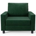 Ver imagem 5 de Poltrona Decorativa Para Sala De Estar E Recepção Malta L02 Facto Verde Musgo - Lyam Decor