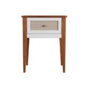 Ver imagem 6 de Mesa Lateral em Madeira Maciça 1 Gaveta Viena Branco