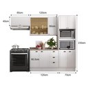 Ver imagem 7 de Cozinha Completa Milla Pop 100% Mdf Armário e Balcão Branco Carraro