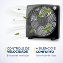 Ver imagem 3 de Ventilador Circulador de Ar Mondial Premium 6p 30cm Ca02 Preto com Prata 220 V