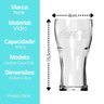 Jogo 4 Copos Coca-cola Vidro Transparente Contour 470ml - Nadir - 6