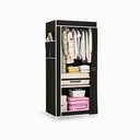 Ver imagem 1 de Guarda Roupa Closet Dobrável Organizador Capa de Tecido