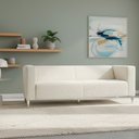 Ver imagem 2 de Sofá Perola 3 Lugares Kubo 210cm Bouclé Off White - Sallar Home