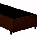 Ver imagem 5 de Cama Box Solteiro Suede Mega Cama Marrom 88x188x42cm