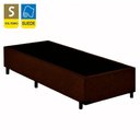 Ver imagem 2 de Cama Box Solteiro Suede Mega Cama Marrom 88x188x42cm