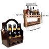 Bar de Parede Adega Art Madeira 5 Garrafas + Cesta Porta Cervejas Long Necks até 6 Garrafas - 3