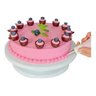 Kit Confeiteiro: Bailarina Prato Giratório Decorar Bolo + Nivelador Cortador Fio Duplo - 3
