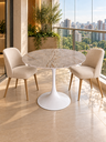 Ver imagem 1 de Mesa de Apoio Saarinen Redonda 70 cm - 2 Lugares