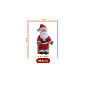 BONECO DE PAPAI NOEL 35 CM