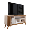 Ver imagem 5 de Rack Ripado para Sala de Estar TV 50 Polegadas Malbec Wood - Off White/Freijo