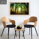 Ver imagem 2 de Quadro Decorativo Árvores Bambu: Mod. 0395 Collor-ink Mod.0395 50 X 75cm Marrom