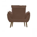 Ver imagem 4 de Kit C- 01 Poltrona Opala + 01 Puff Opala Elegante Suede Cappuccino
