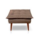 Ver imagem 5 de Kit C- 01 Poltrona Opala + 01 Puff Opala Elegante Suede Cappuccino