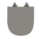 Ver imagem 1 de Assento Sanitário Poliéster para Louça Link/lk (deca) Slow Close Cromado (reb. Oculto) Antracite