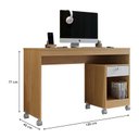 Ver imagem 3 de Mesa para Computador Ambiente Giga Cinamomo Off White - Valdemóveis
