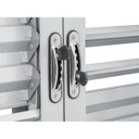 Ver imagem 2 de Porta Balcão de Correr Aço Veneziana Sasazaki Prátika 6 Folhas Multiflex 217 x 200 x 16,5cm