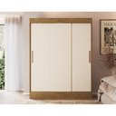 Ver imagem 5 de Guarda-Roupa 3 Portas Correr 2 Gavetas Flórida Multimóveis VCR4142 Nogueira/Off White