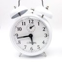 Ver imagem 2 de Despertador Mecânico Corda Retro Antigo Relógio Aço Som Alto branco