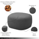 Ver imagem 4 de Conjunto Poltrona Base Giratória e Puff Decorativo Charlote Sala de Estar Bouclê Grafite G88 - Gran