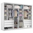 Ver imagem 1 de Closet Casal sem Portas 6 Gavetas Itália -Mt- Rei de Casa Branco