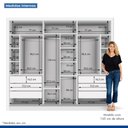 Ver imagem 5 de Closet Casal sem Portas 6 Gavetas Itália -Mt- Rei de Casa Branco