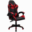 Ver imagem 1 de Cadeira Gamer Couro Giratória TR-MAX - Vermelho