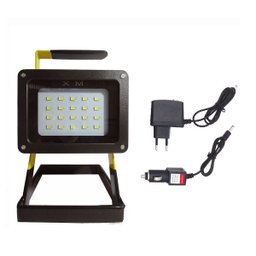 Refletor LED Recarregável 100 watts Holofote Bateria Portátil - 4