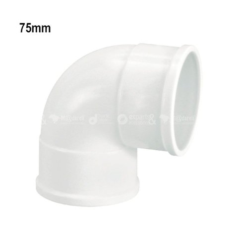 Joelho para Esgoto 90º - 10 Unidades - 75 Mm