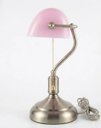 Ver imagem 6 de Abajur Banker Rosa Clássico Luminária de Mesa Retro Luxo