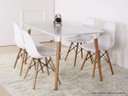 Ver imagem 7 de Kit 4 Cadeiras Base Madeira Eiffel Charles Eames Wood Jantar Branco