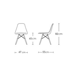 Kit 4 Cadeiras Base Madeira Eiffel Charles Eames Wood Jantar Branco - 5