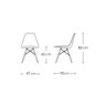 Kit 4 Cadeiras Base Madeira Eiffel Charles Eames Wood Jantar Branco - 5