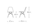 Ver imagem 5 de Kit 4 Cadeiras Base Madeira Eiffel Charles Eames Wood Jantar Branco
