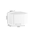 Ver imagem 2 de Armário de Canto de Aço 1 Porta Branco Evidence Bertolini