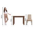 Ver imagem 4 de Conjunto Sala de Jantar Madesa Vic Mesa Tampo de Madeira com 2 Cadeiras - Rustic/imperial