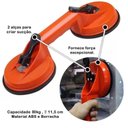 Ver imagem 2 de Ventosa Dupla Plástica Capac 80kg para Movimentação de Vidros, Pedras, Metais, Espelhos Porcelanato