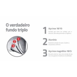 Frigideira Aço Inox com Fundo Triplo 20cm Allegra Tramontina - 5