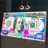 Quadro Dolar Benjamin Franklin Ilustrativo:170x85 cm/BRANCA - 5