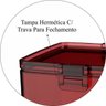 Pote Guarda Fácil Hermético 1,5L Biscoitos Bolachas - Colors - Vermelho - 2