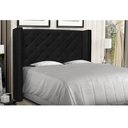 Ver imagem 2 de Cabeceira Vicenza Para Cama Box King 195 cm Corino Preto - D’Rossi