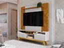 Ver imagem 4 de Estante Home Atalaia para Tv de 75" Naturalle/off-white - Bechara