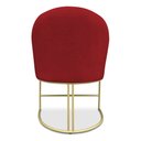Ver imagem 6 de Kit 04 Cadeiras Poltrona de Jantar Bela Suede Base Metálica Industrial Dourado - Pallazio