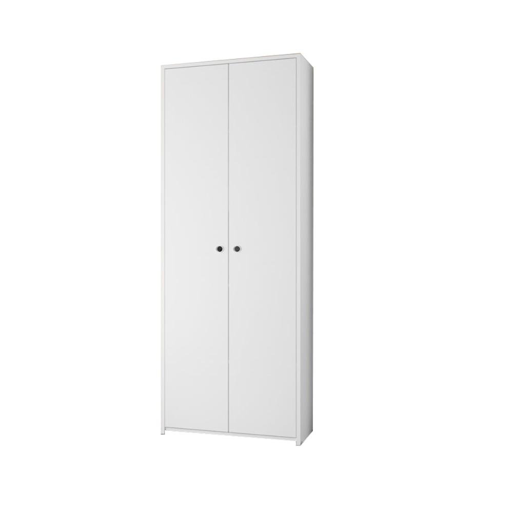 Estante para Escritorio Organizador 2 Portas 5 Prateleiras - Branco