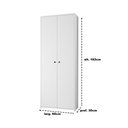 Ver imagem 4 de Estante para Escritorio Organizador 2 Portas 5 Prateleiras - Branco