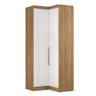 Guarda Roupa Roupeiro de Canto em L Amendola/ Branco 2 Portas para Quarto - 1