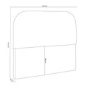 Ver imagem 3 de Cabeceira Cama Box Queen 1,60m Orgânica Luma Veludo Cinza