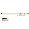 Barra Piatina de Cozinha Porta Utensílios 30cm Com 6 Ganchos - Dourado - 1